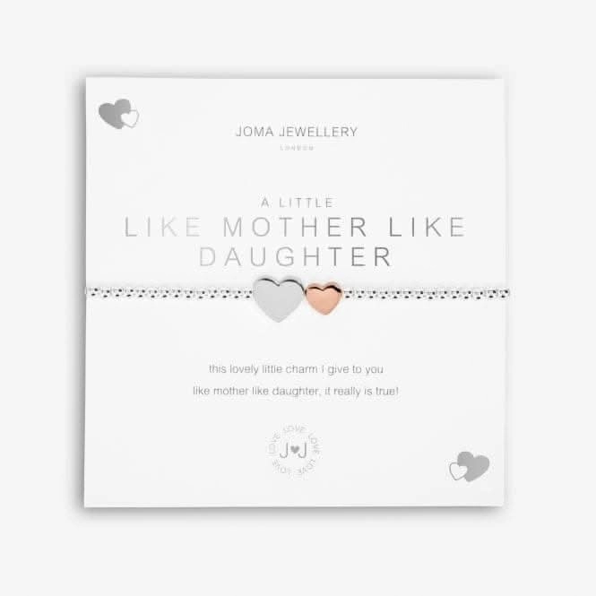 A Little Like Mother Like Daughter Silver 17.5cm Stretch Bracelet 5217
