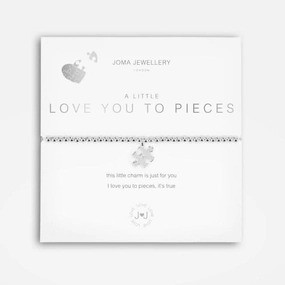 A Little Love You To Pieces Silver 17.5cm Stretch Bracelet 5233