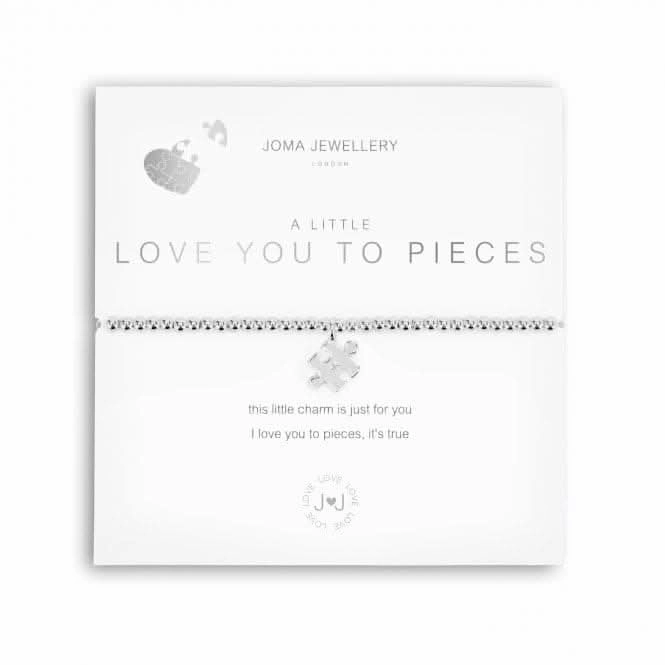 A Little Love You To Pieces Silver 17.5cm Stretch Bracelet 5233