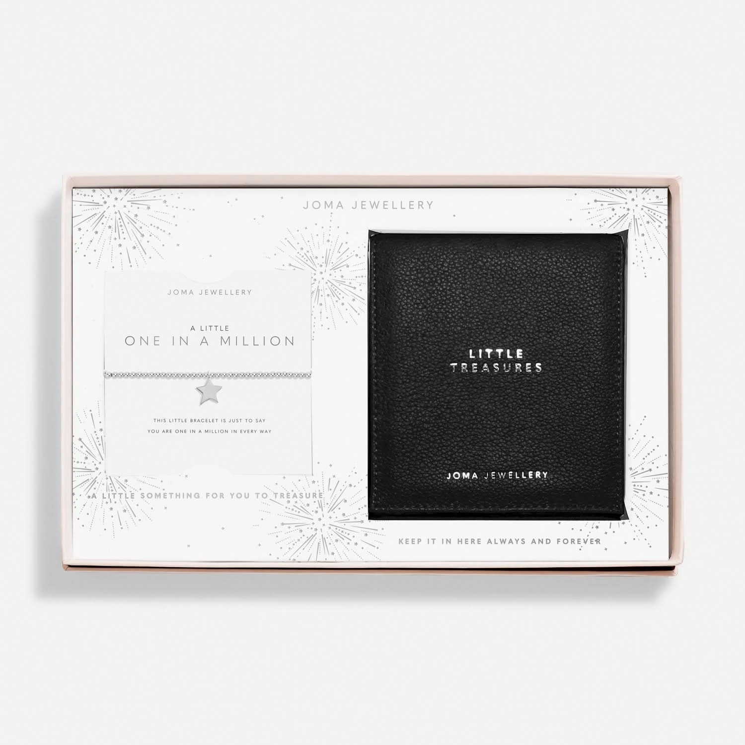 A Little One A Million Jewellery Roll Gift Set Silver Plated 8090