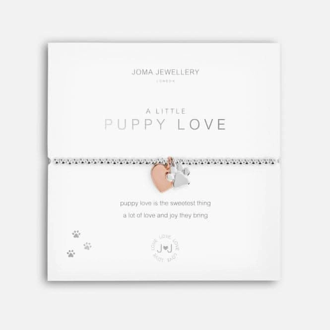 A Little Puppy Love Silver 17.5cm Stretch Bracelet 5230