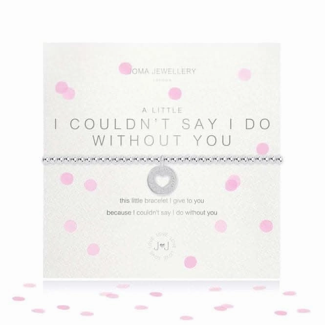 A Little "Say I Do Without You" Silver Charm Bracelet 17.5cm - 3760