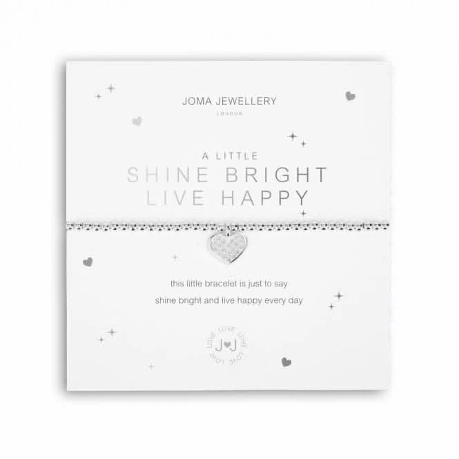 A Little Shine Bright - Live Happy Silver 17.5cm Stretch Bracelet 5223