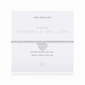 A Little Thanks A Million Silver 17.5cm Stretch Bracelet 4001