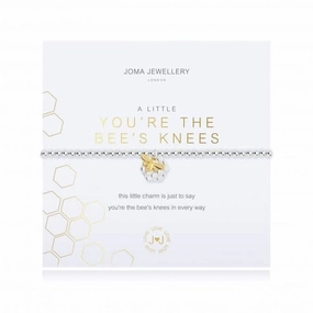 A Little Youre The Bees Knees Silver 17.5cm Stretch Bracelet 4349