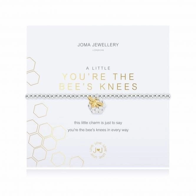 A Little Youre The Bees Knees Silver 17.5cm Stretch Bracelet 4349