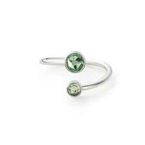Alex And Ani August Sterling Silver with Swarovski Crystals Ring