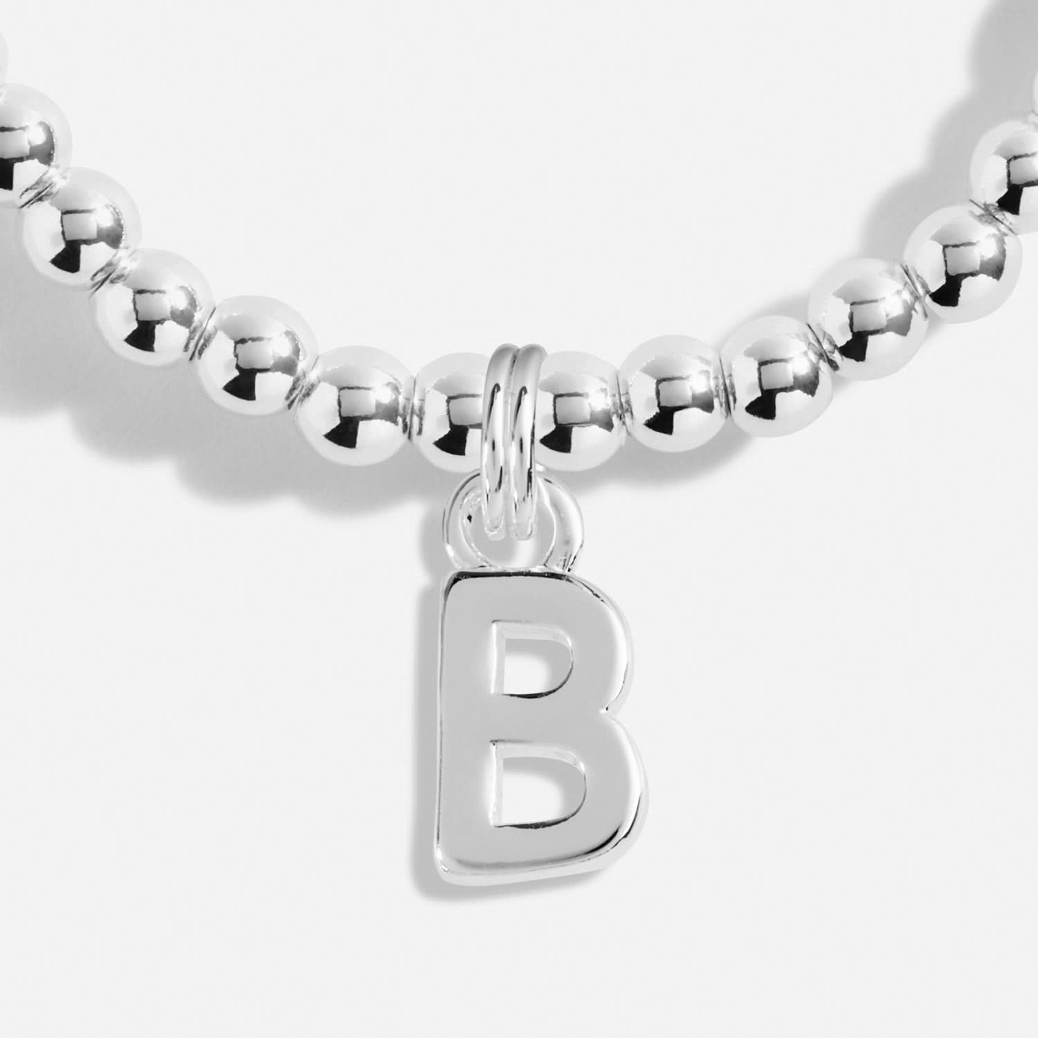 Alphabet A Little B Silver Plated Bracelet 7743