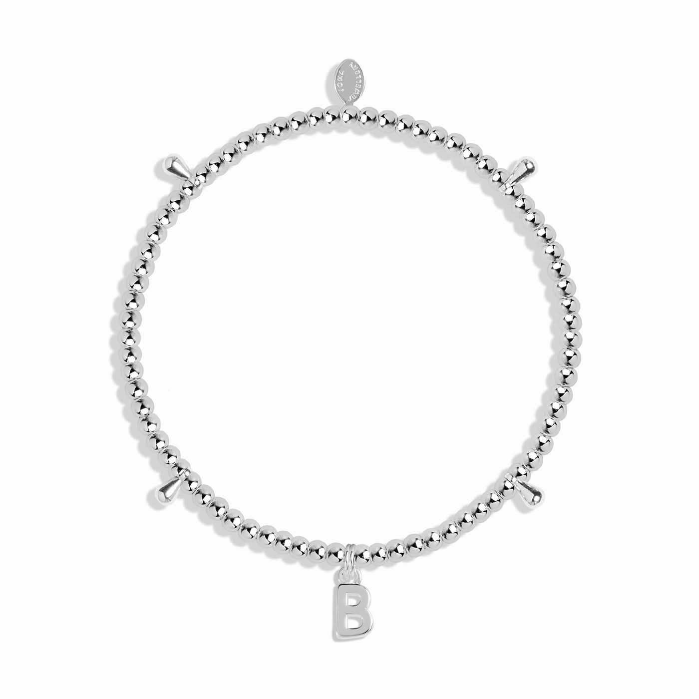 Alphabet A Little B Silver Plated Bracelet 7743