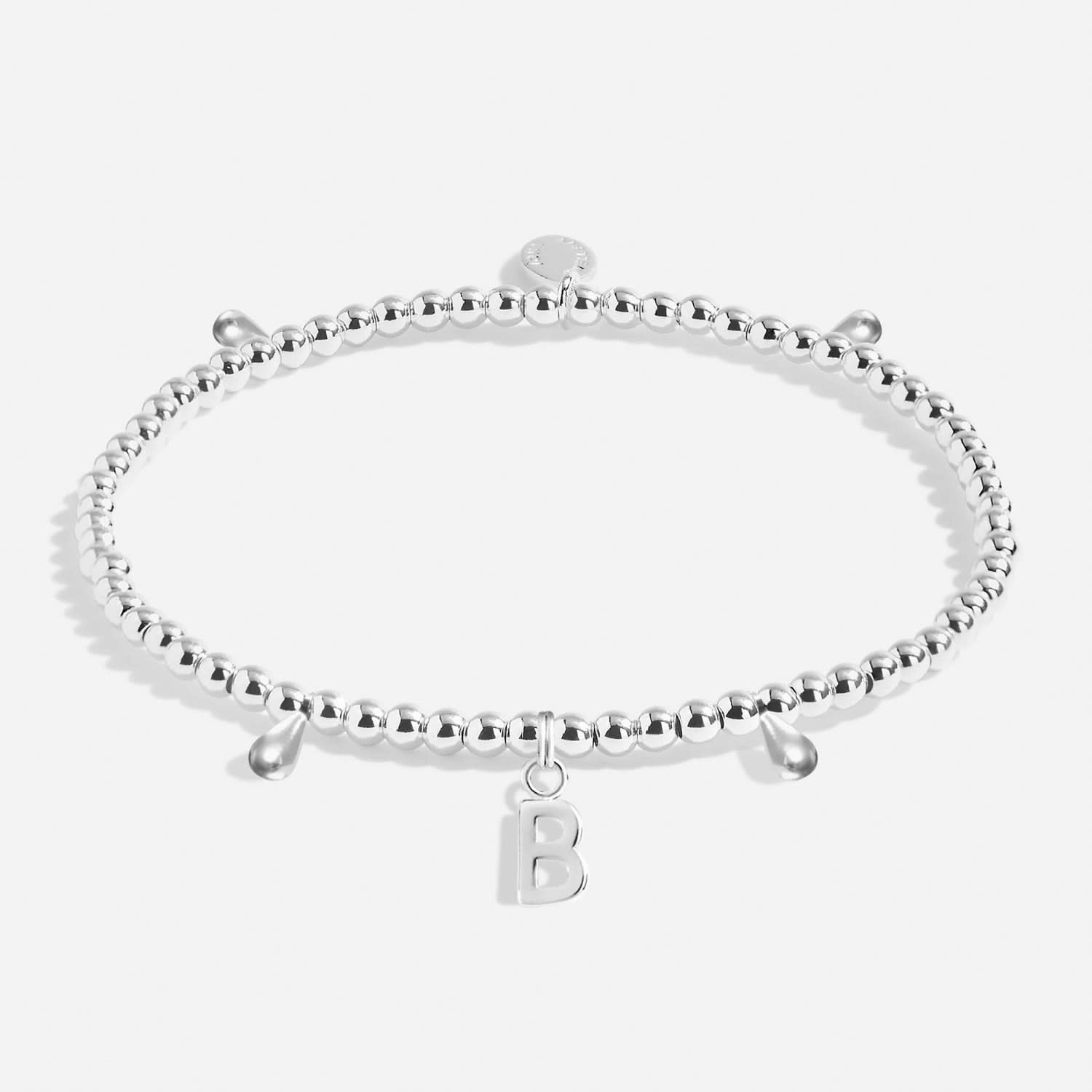 Alphabet A Little B Silver Plated Bracelet 7743