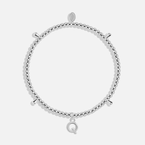 Alphabet A Little Q Silver Plated Bracelet 7758