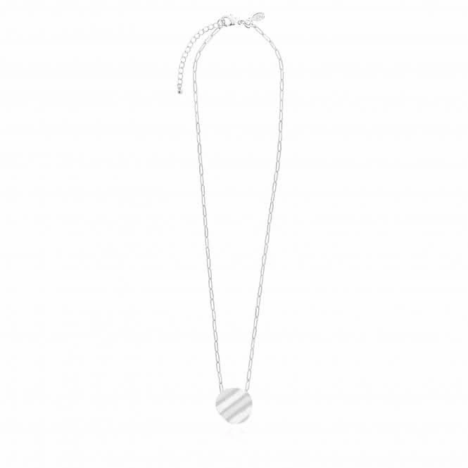 Amara Silver Ripple Silver 46cm   5cm Extender Necklace 4469