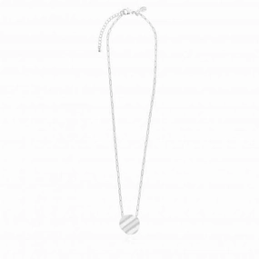 Amara Silver Ripple Silver 46cm   5cm Extender Necklace 4469
