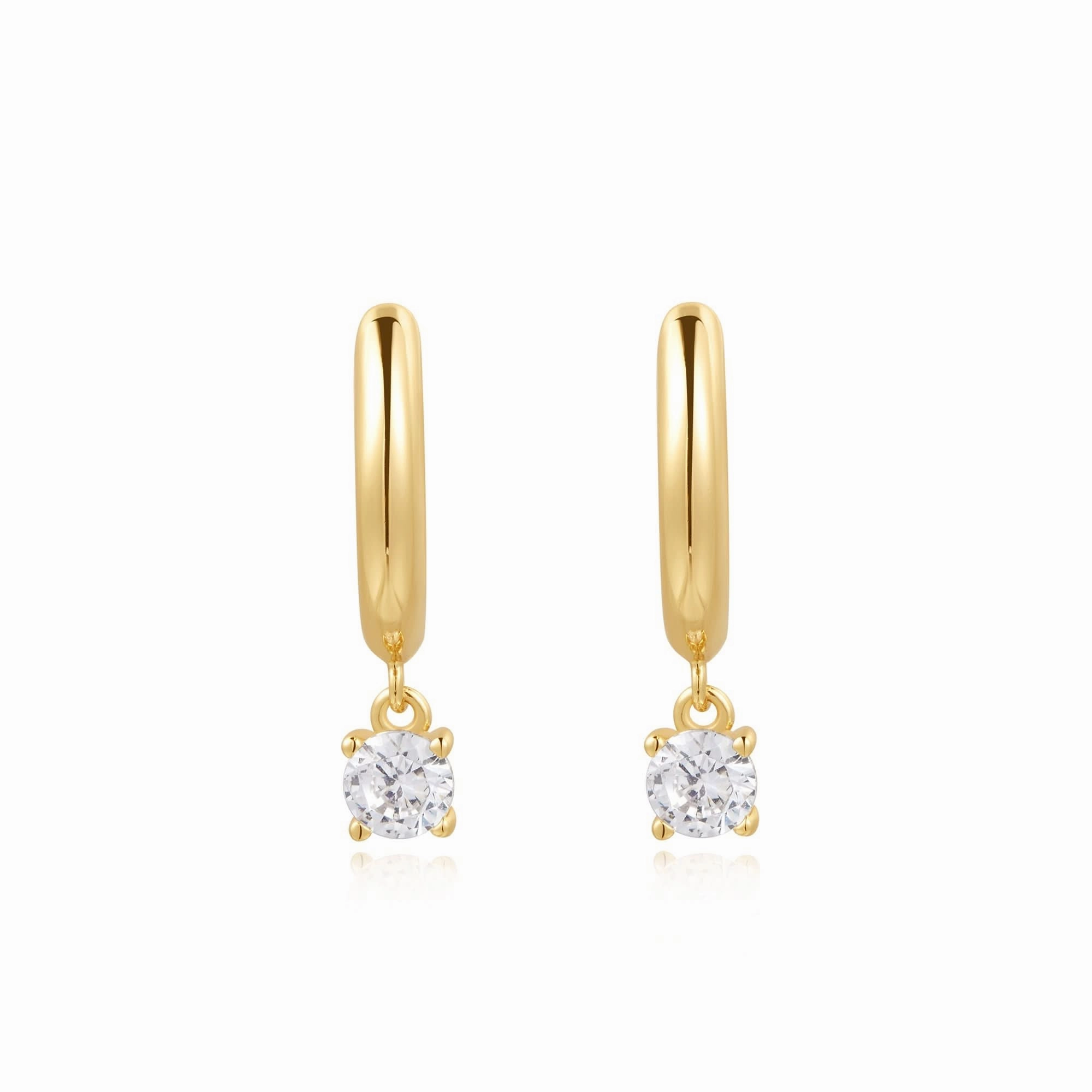 Ania Haie Gold Drop Solitaire Huggies E061-08G