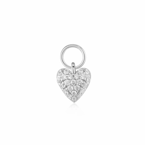 Ania Haie Silver Heart Pav Earring Charm EC060-05H