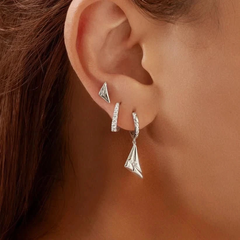 Ania Haie Silver Triangle Kiss Studs E059-05H