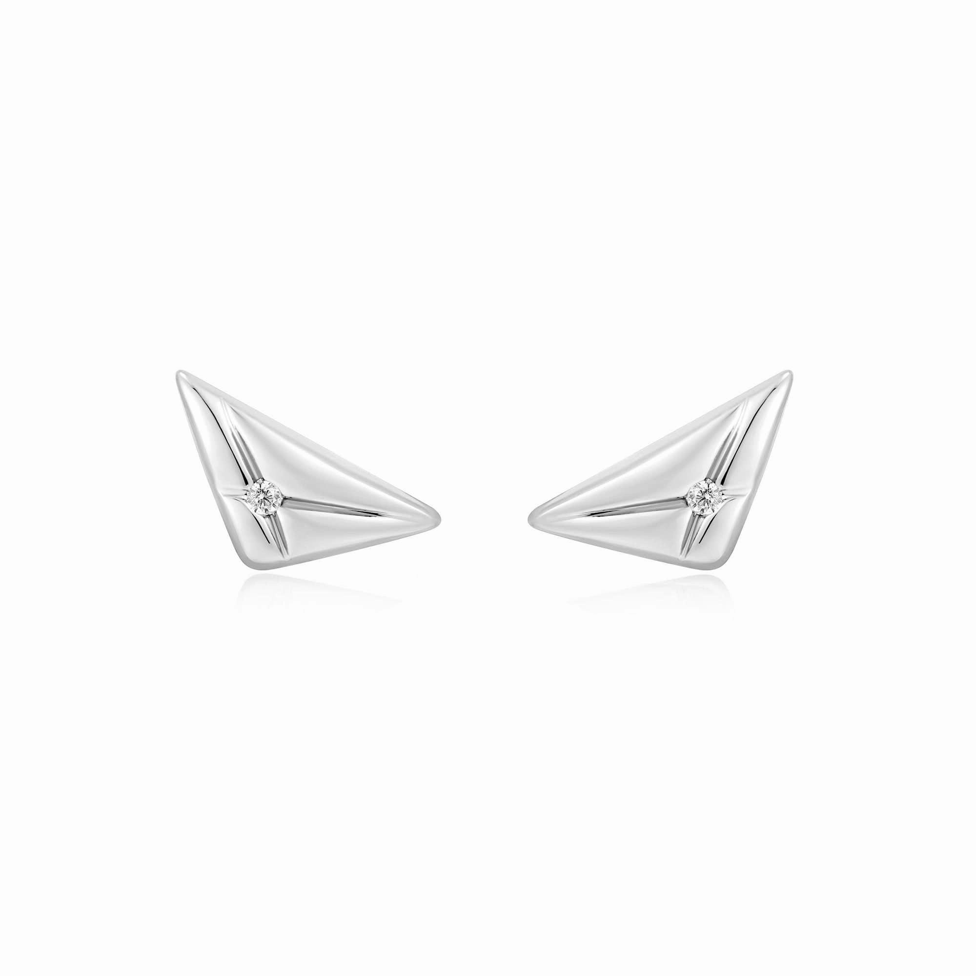 Ania Haie Silver Triangle Kiss Studs E059-05H