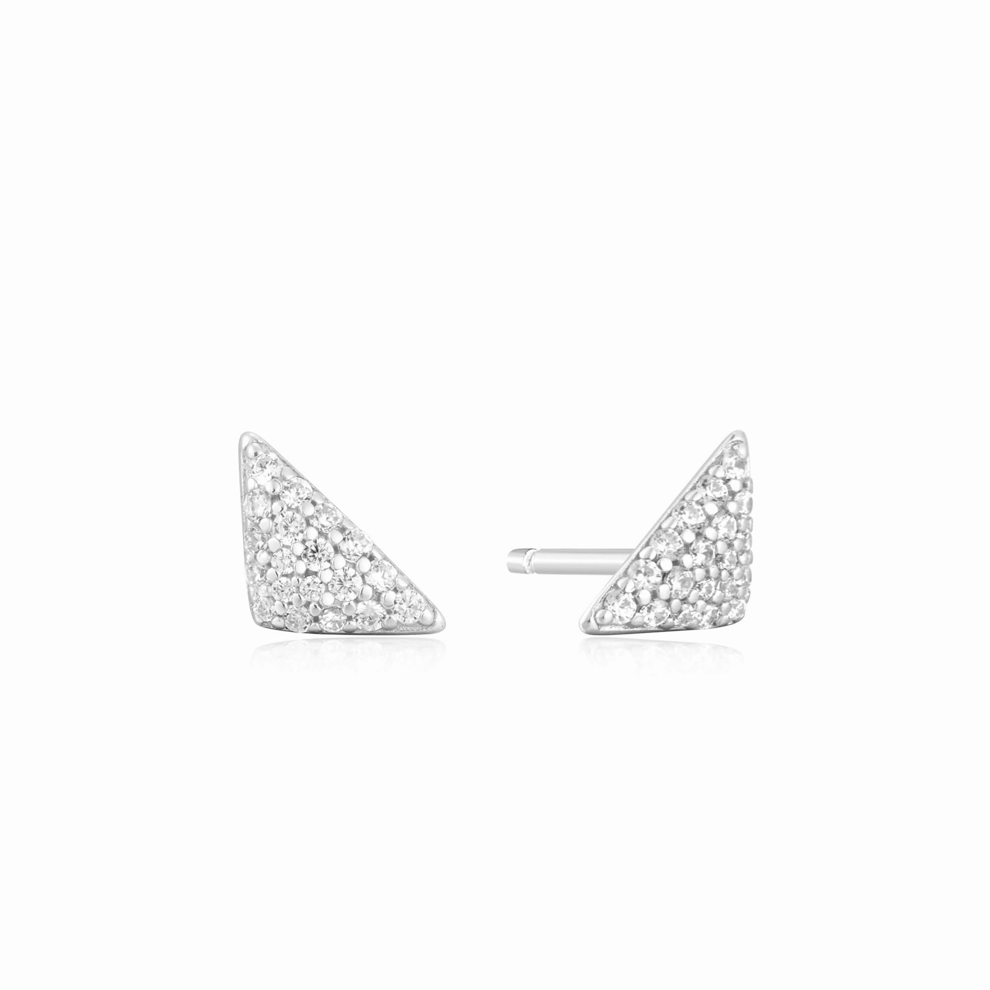 Ania Haie Silver Triangular Pav Studs E059-06H