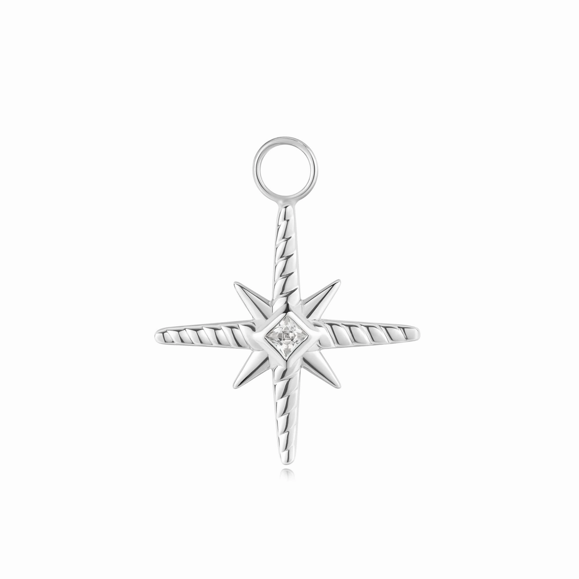 Ania Haie Silver Turquoise Cubic Zirconia Star Earring Charm EC060-04H