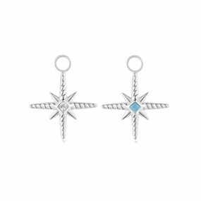 Ania Haie Silver Turquoise Cubic Zirconia Star Earring Charm EC060-04H