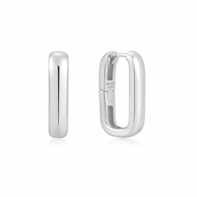 Ania Haie Silver Wide Paper Clip Earrings E058-08H