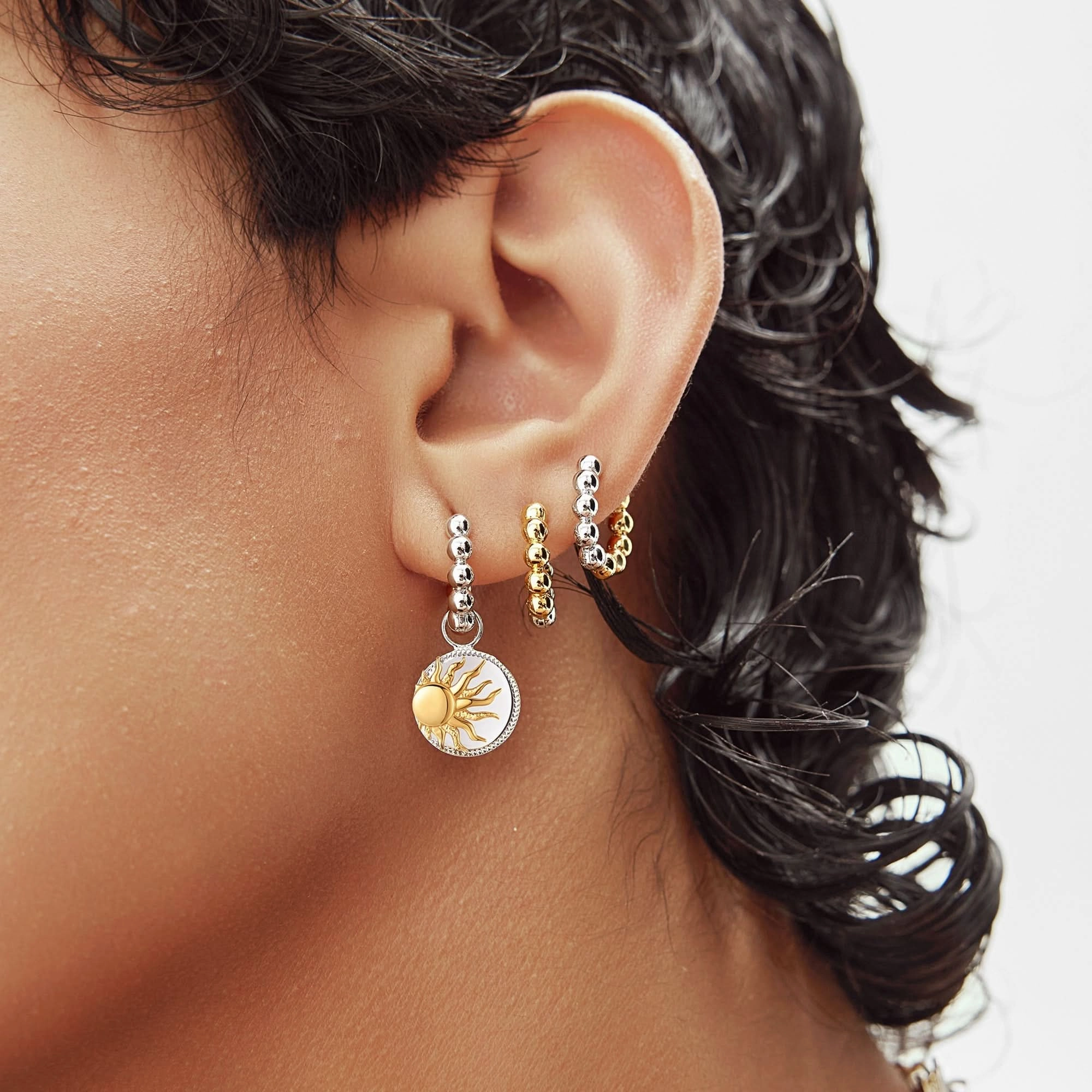Ania Haie Two Tone Bright Sun Earring Charm EC060-06T