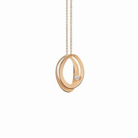 Annamaria Cammilli 18ct Orange Apricot Gold & Diamond Dune Series Necklace