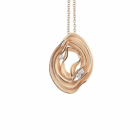 Annamaria Cammilli 18ct Orange Apricot Gold & Diamond Dune Series Necklace
