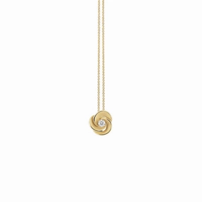 Annamaria Cammilli 18ct Yellow Sunrise Gold & Diamond Desert Rose Series Necklace