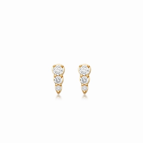 Astley Clarke Interstellar 14ct Yellow Gold 0.12ct Diamond Stud Earrings