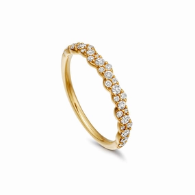 Astley Clarke Interstellar 14ct Yellow Gold 0.41ct Diamond Ring D