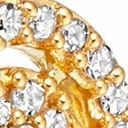 Astley Clarke Mini Icon Aura 14ct Yellow Gold 0.15ct Diamond Drop Earrings