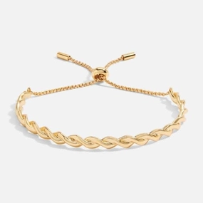 Bar Gold Rope Gold 26.5cm Adjustable Bracelet 6124