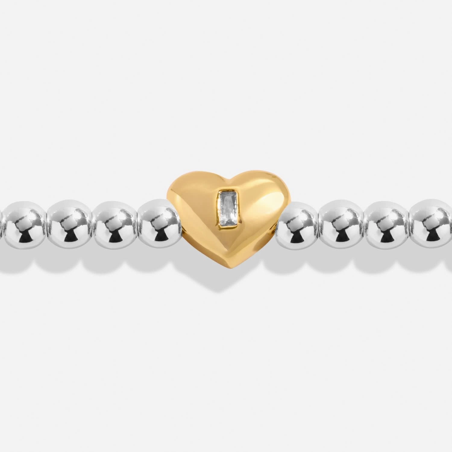 Bar Triple Heart Silver & Gold Plated Bracelet 8730