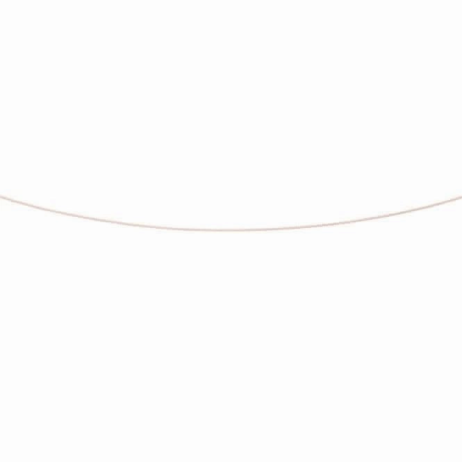 Beginnings Silver Rose Gold Plated Diamond Cut Curb 41 5cm Chain Chain N3625