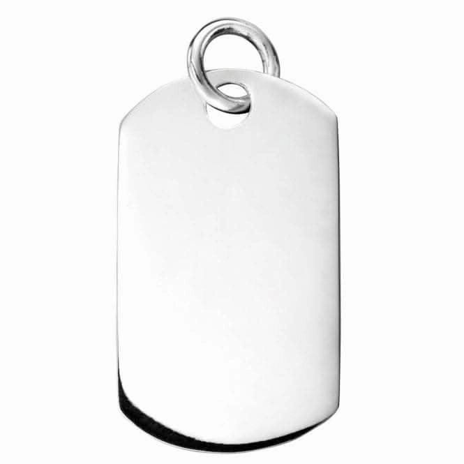 Beginnings Sterling Silver Dog Tag Pendant P3636
