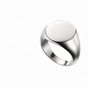 Beginnings  Sterling Silver Oval Signet Ring R3711