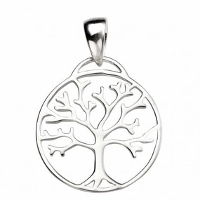 Beginnings Sterling Silver P4471 Tree Of Life Cutout Pendant