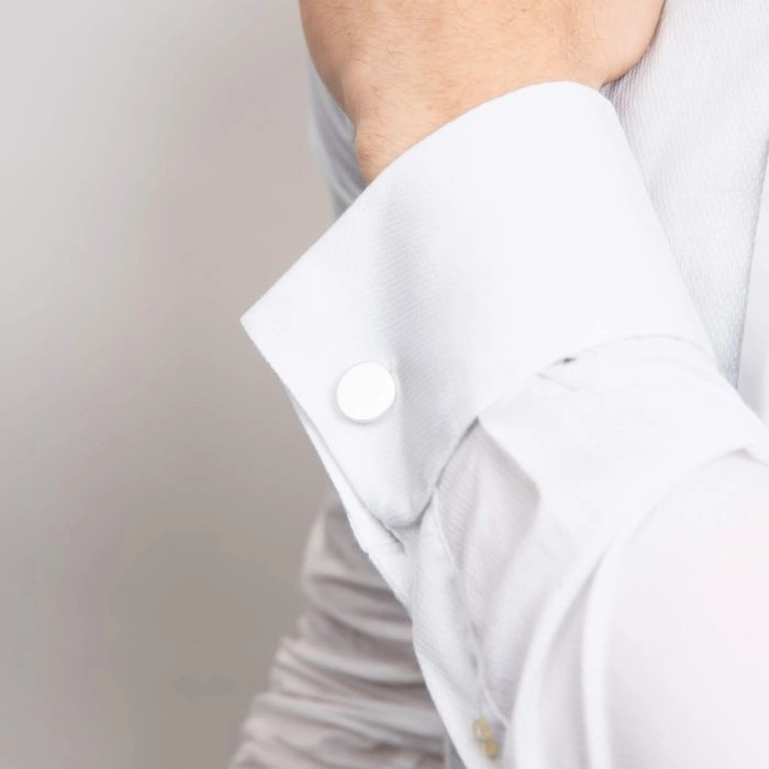 Beginnings Sterling Silver Plain Round Cufflinks V452