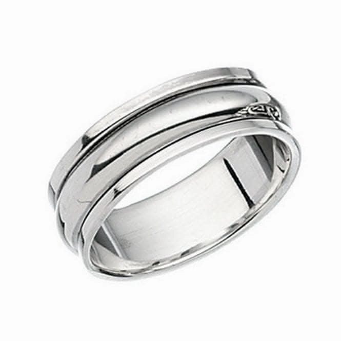 Beginnings  Sterling Silver Rotating Band Ring R109