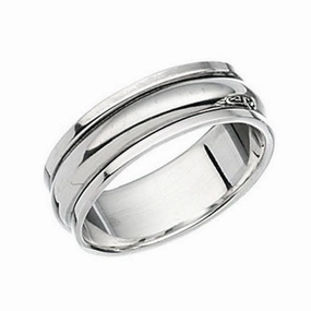 Beginnings  Sterling Silver Rotating Band Ring R109