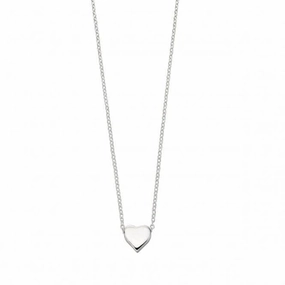 Beginnings Sterling Silver Single Heart 42 2cm Necklaces N3545