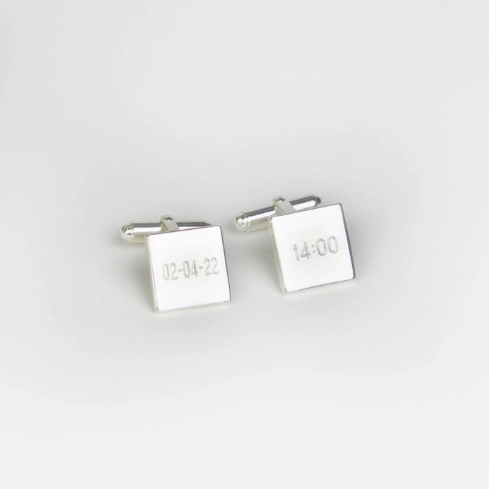 Beginnings Sterling Silver Solid Square Cufflinks V124
