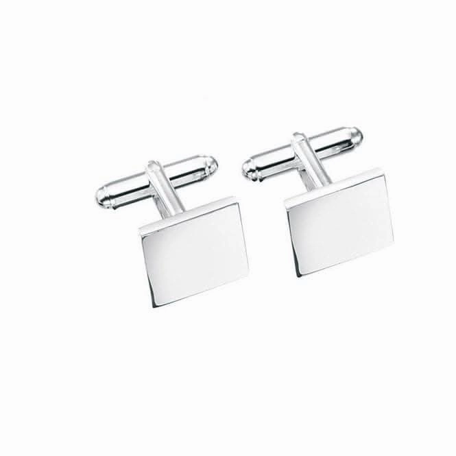 Beginnings Sterling Silver Solid Square Cufflinks V124