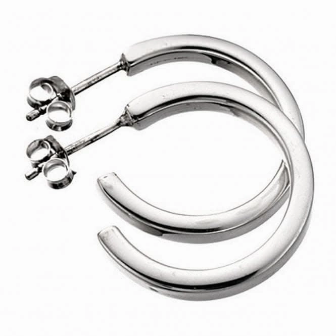 Beginnings Sterling Silver SquareCut Hoop Earrings E590