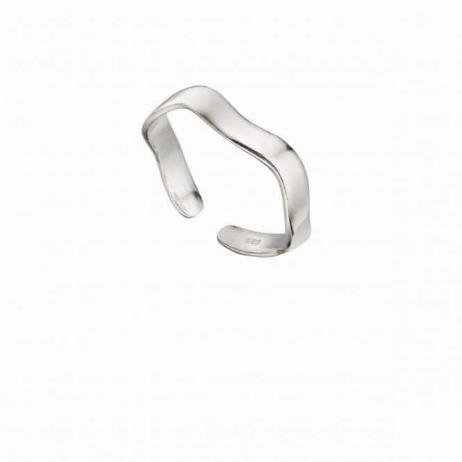 Beginnings  Sterling Silver Wavy Band Toe Ring R2849