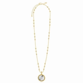 Capri Howlite Gold 46cm   5cm Extender Necklace 4486
