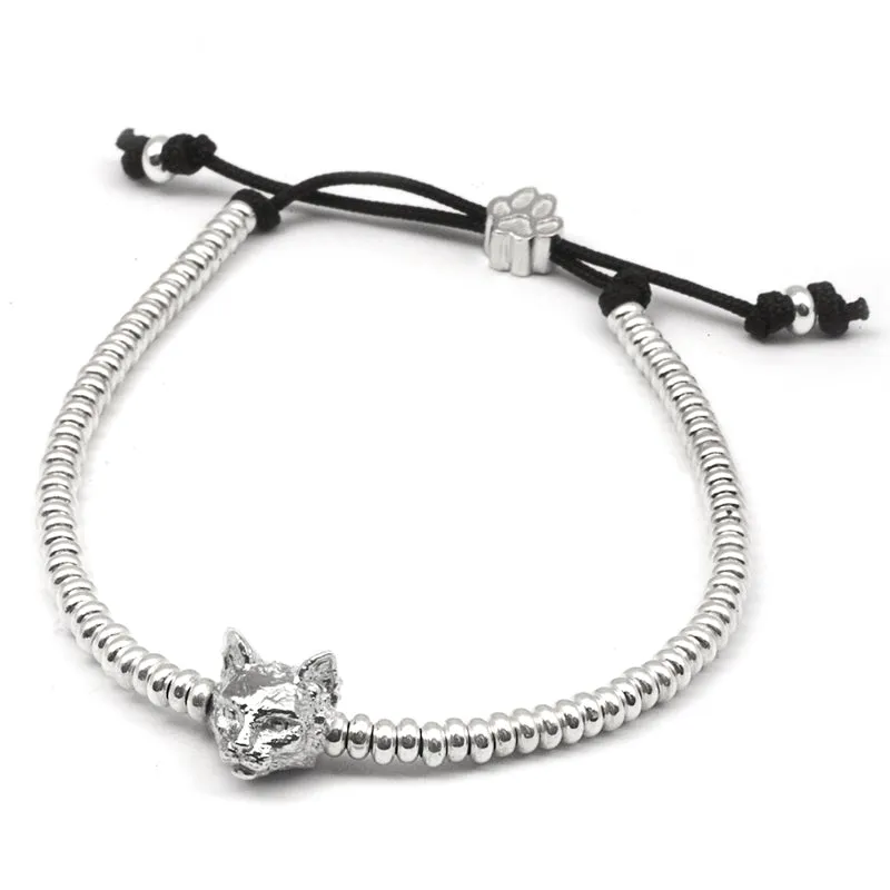 Cat Fever Sterling Silver Norwegian Forest Cat Muzzle Bracelet