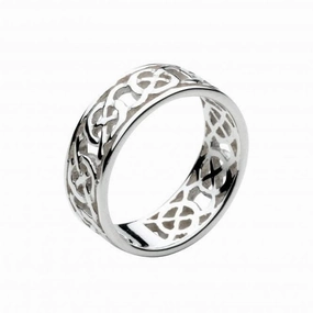 Celtic Open Wavy Knotwork Band Ring 2285HP