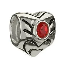 Chamilia Charm Birthstone Heart July